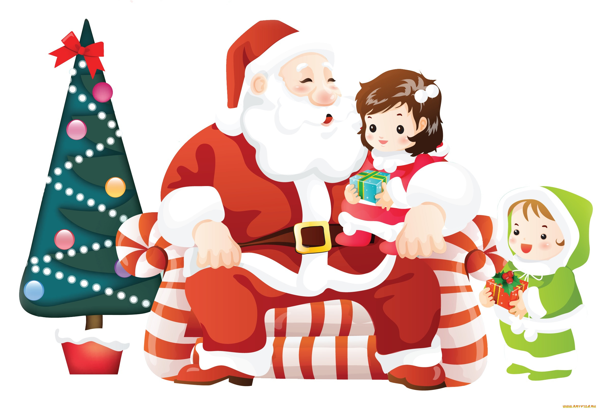 Дед Мороз подарки дети